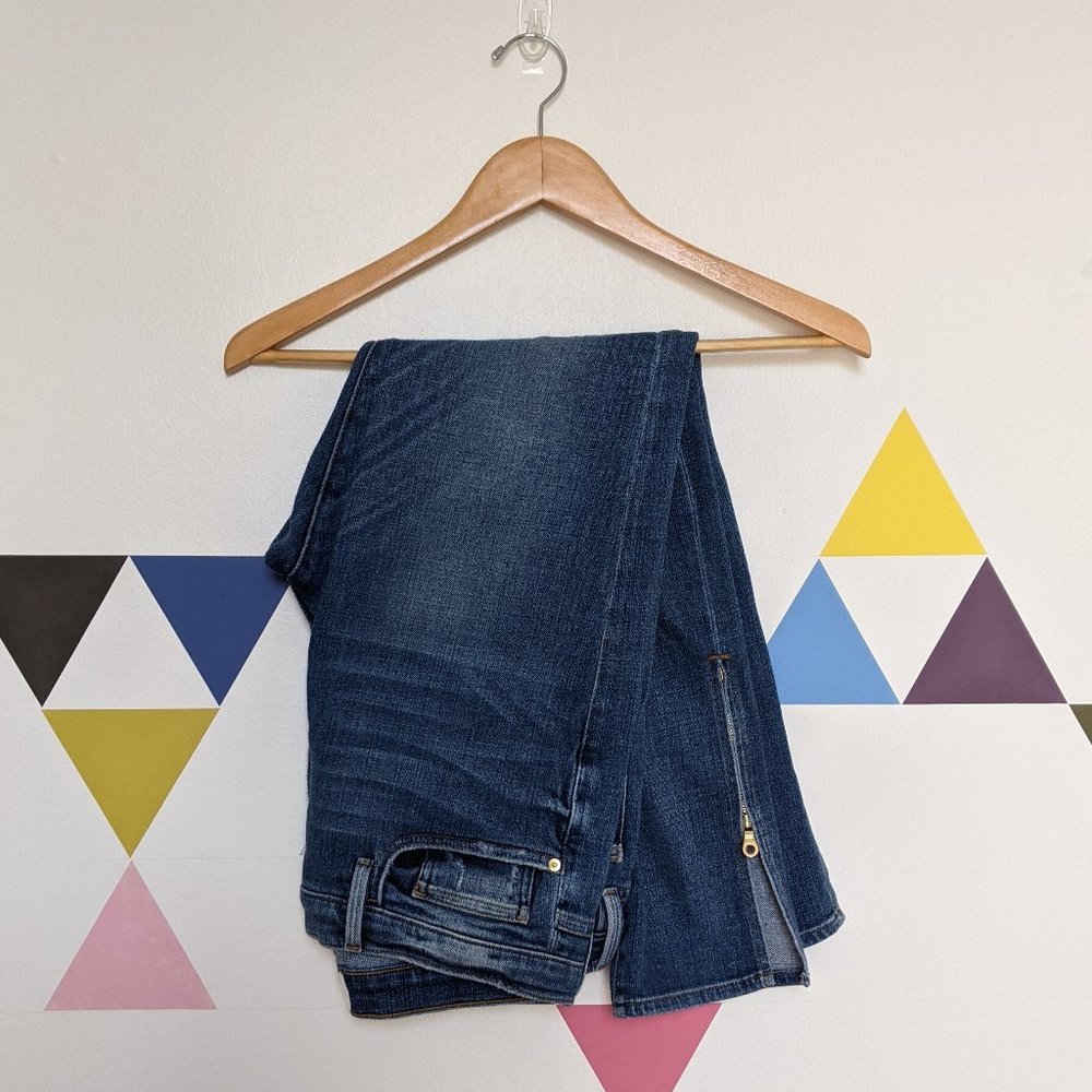 Frame Denim Le Boy Jeans with Ankle Zip Detail